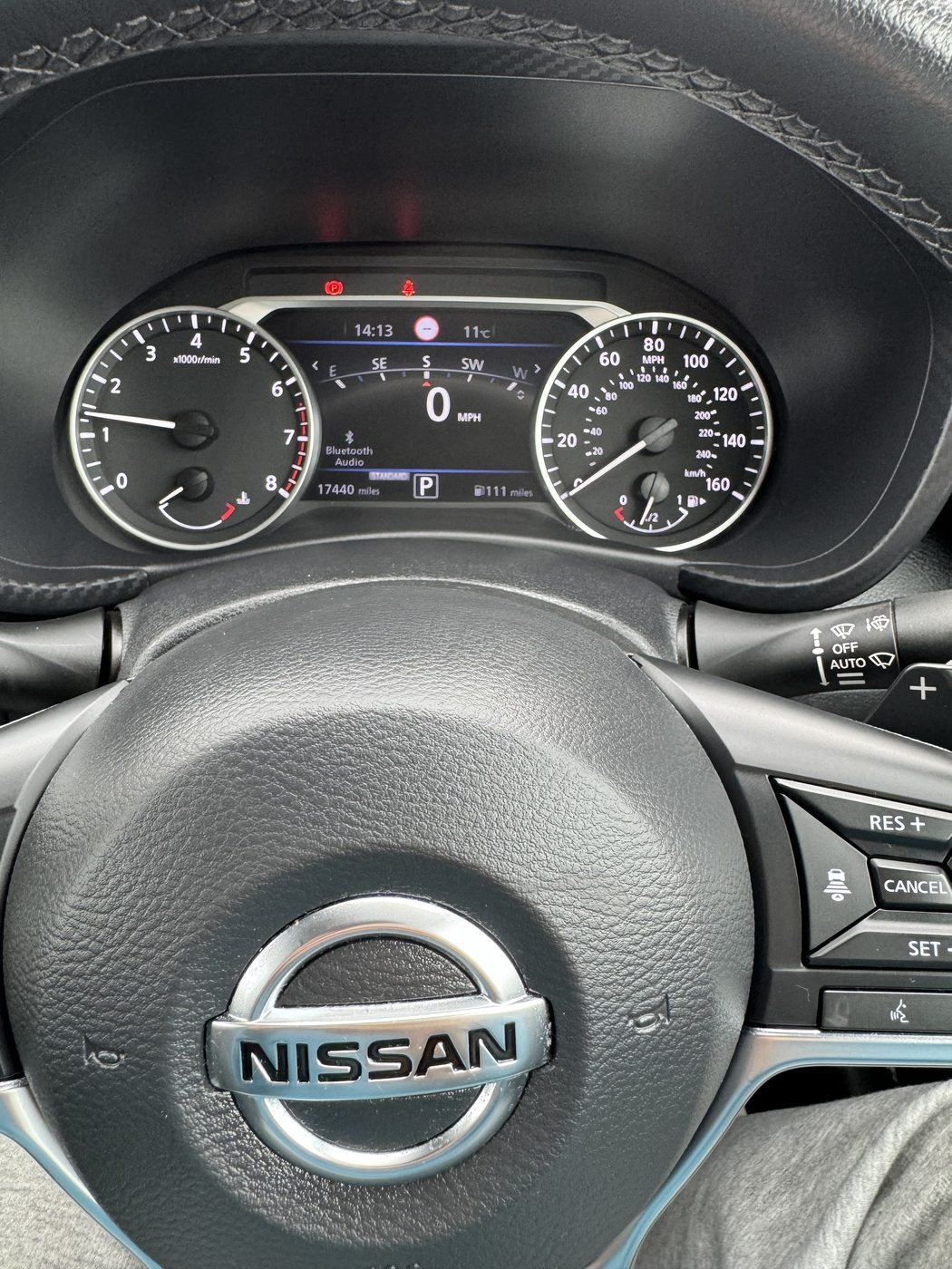 Dashboard and steering wheel of an MSM Driving Academy tuition car